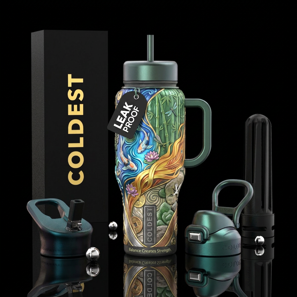Flow of Harmony Other premium names: Five Elements... water bottle design
