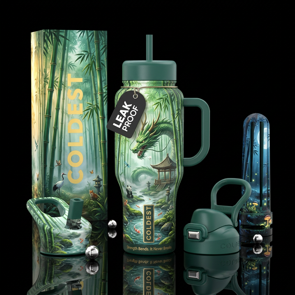 Whispers of the Bamboo Forest Other premium names:... water bottle design