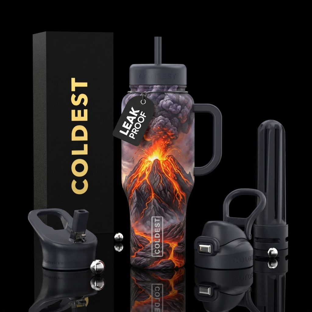 I want to design a coldest limitless tumbler with ... water bottle design