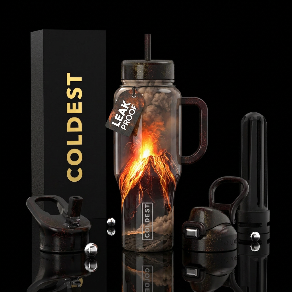 I want to design a coldest limitless tumbler with ... water bottle design