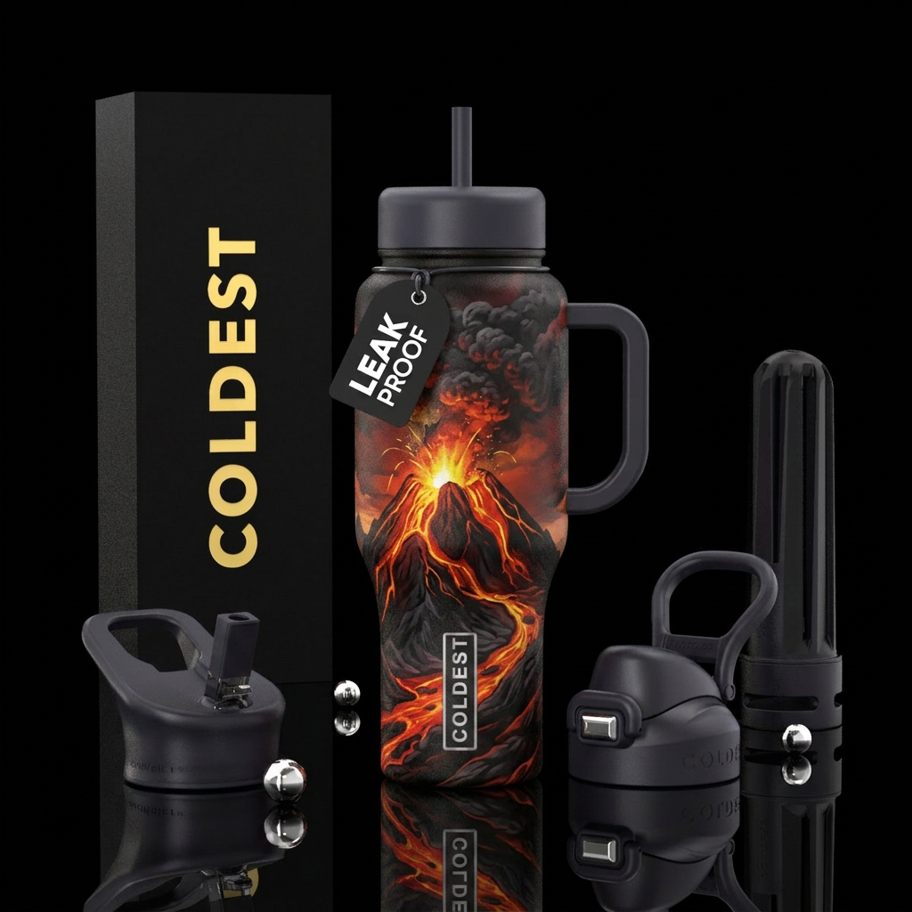 I want to design a coldest limitless tumbler with ... water bottle design