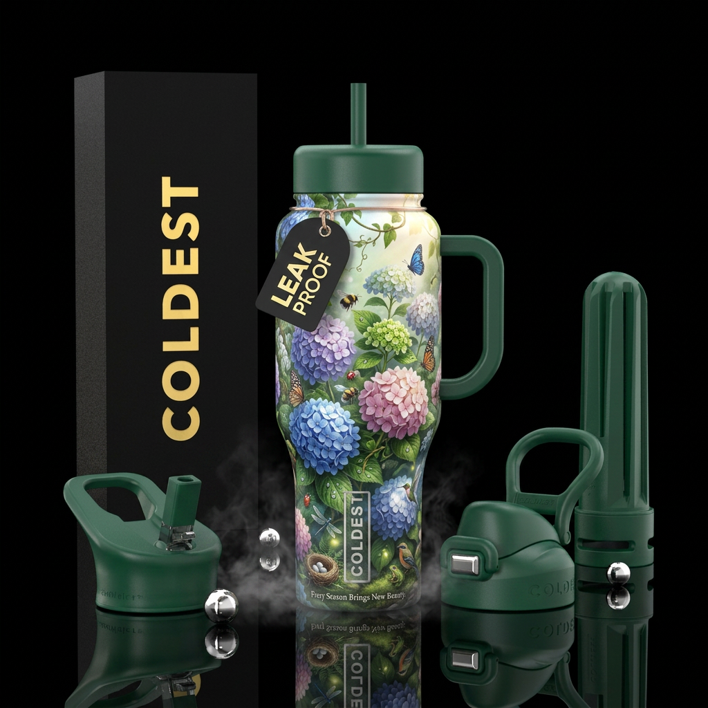 Hydrangea Haven Other premium names: Endless Summe... water bottle design
