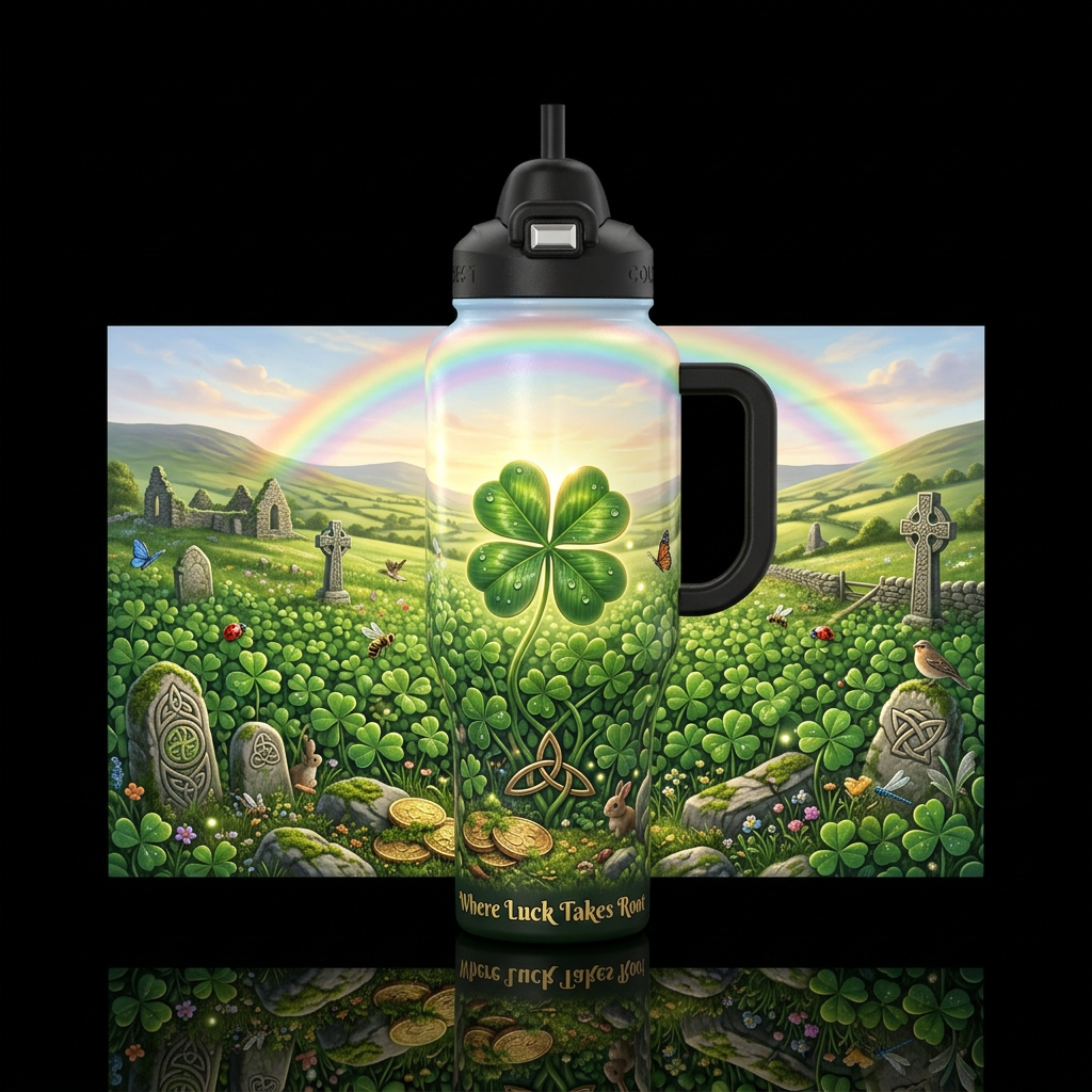 Luck of the Emerald Isle Other premium names: Emer... water bottle design