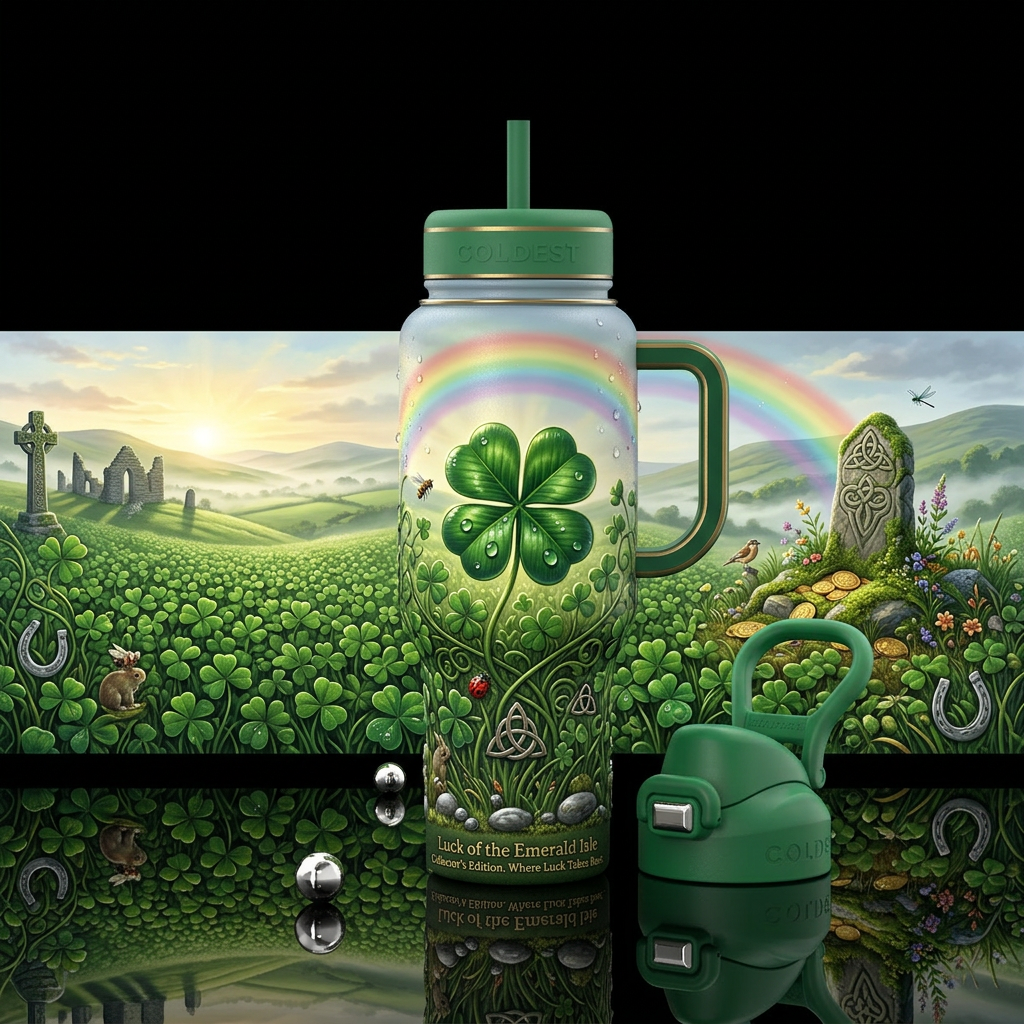 Luck of the Emerald Isle Other premium names: Emer... water bottle design