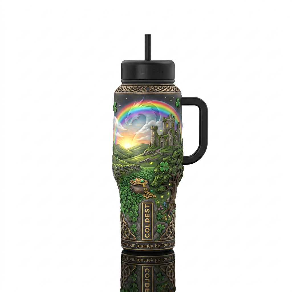 The Emerald Legend Other premium names: Luck of th... water bottle design