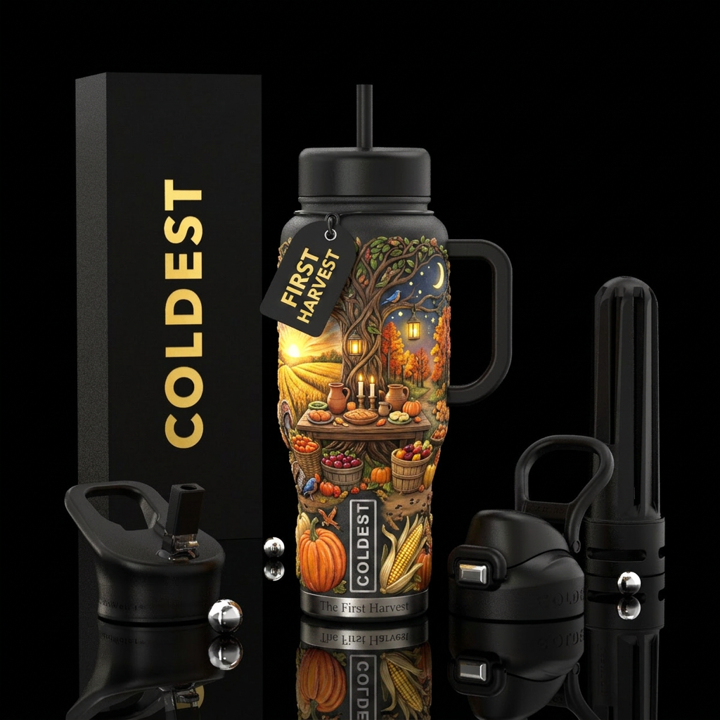 The First Harvest Other premium names: Harvest of ... water bottle design