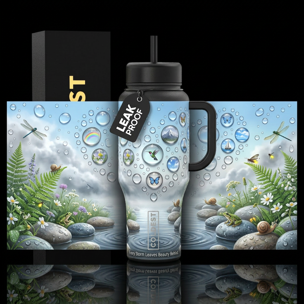 Liquid Crystal Other premium names: After the Rain... water bottle design