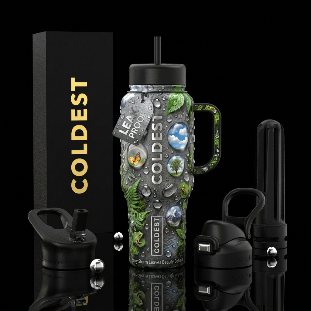Liquid Crystal Other premium names: After the Rain... water bottle design