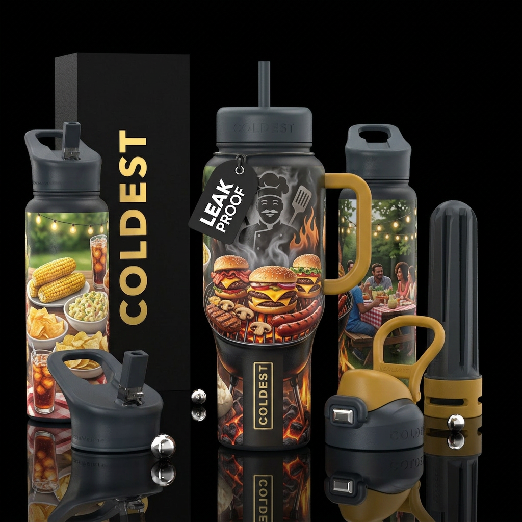 Backyard Legends Other premium names: Grill Master... water bottle design