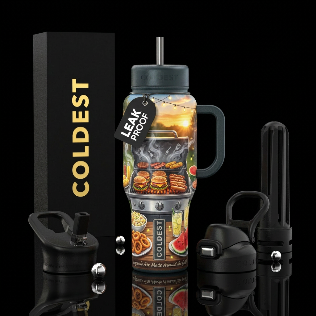 Backyard Legends Other premium names: Grill Master... water bottle design