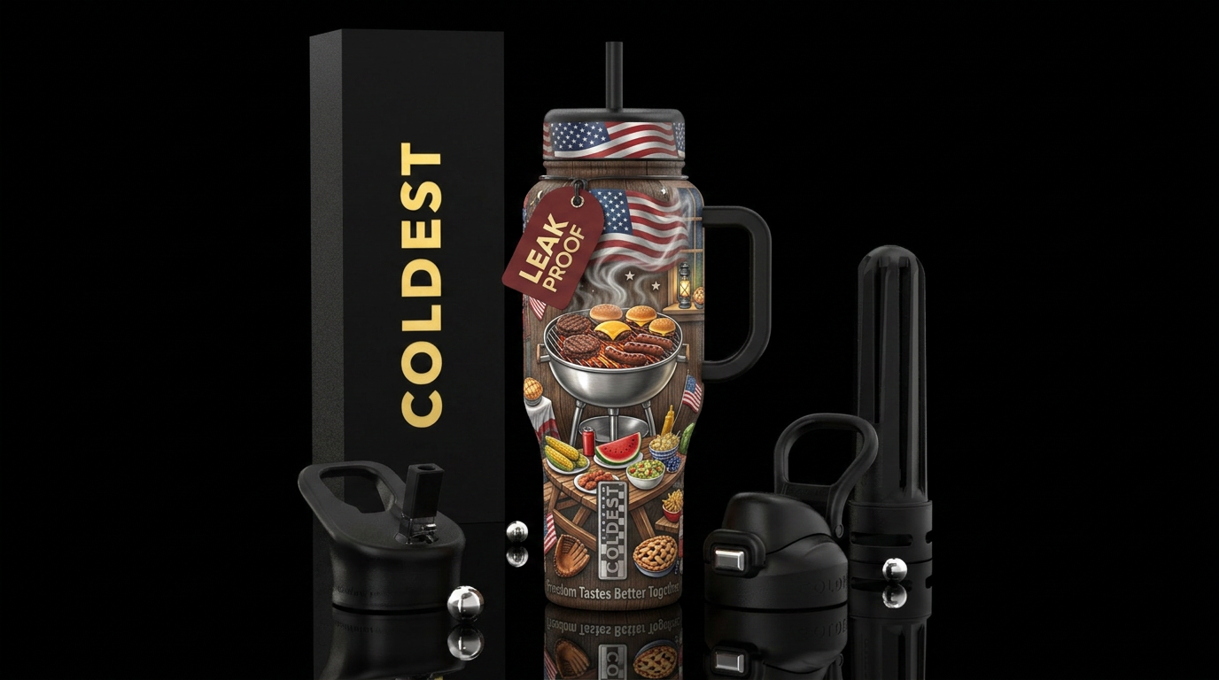 Stars, Stripes & Sizzle Other premium names: Freed... water bottle design