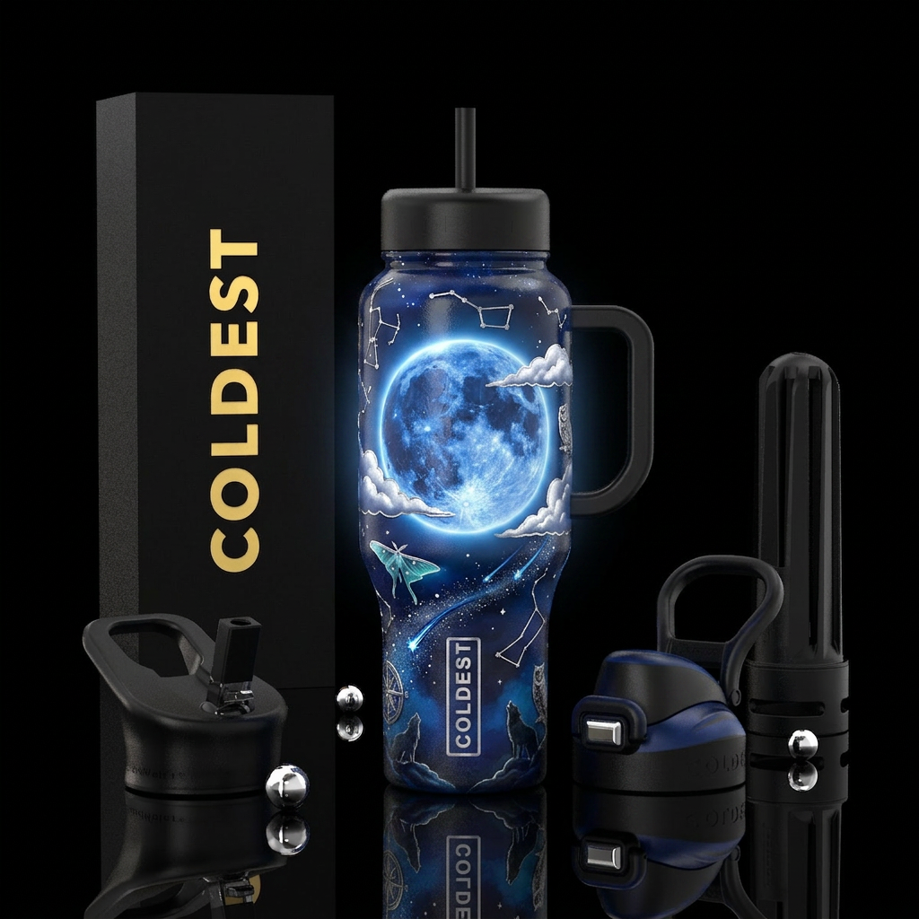 Luna Noctis (Latin for "Moon Night") Other premium... water bottle design