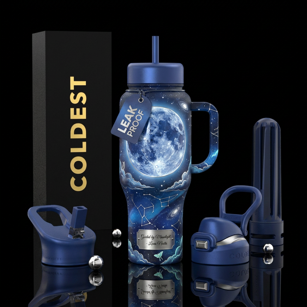 Luna Noctis (Latin for "Moon Night") Other premium... water bottle design