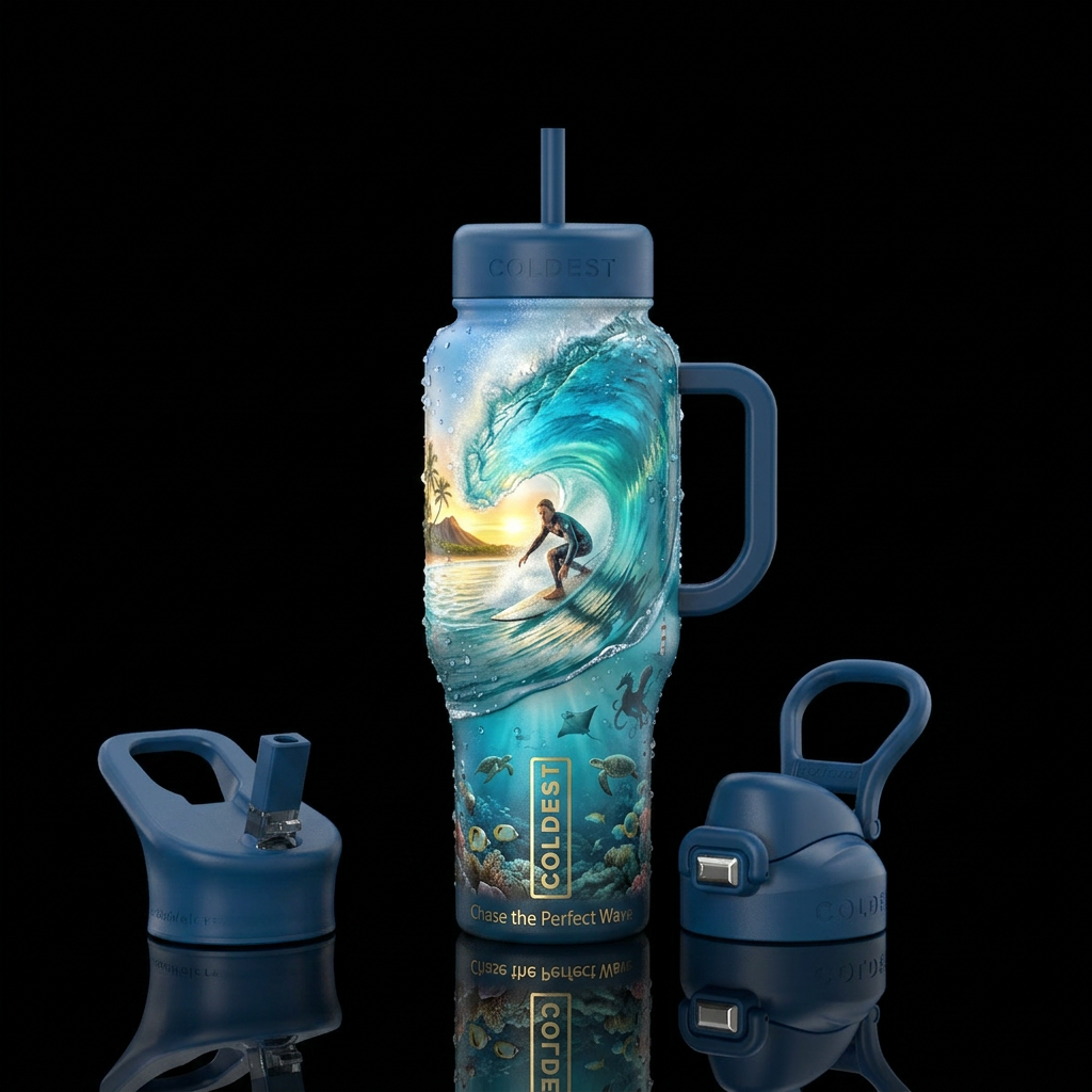 Inside the Barrel Other premium names: Ride the Pi... water bottle design