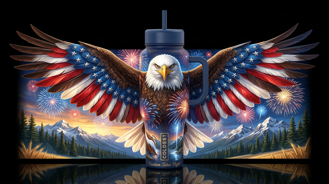 Wings of Freedom Other premium names: Liberty's Gu... water bottle design