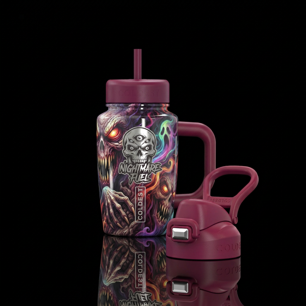 scary water bottle design