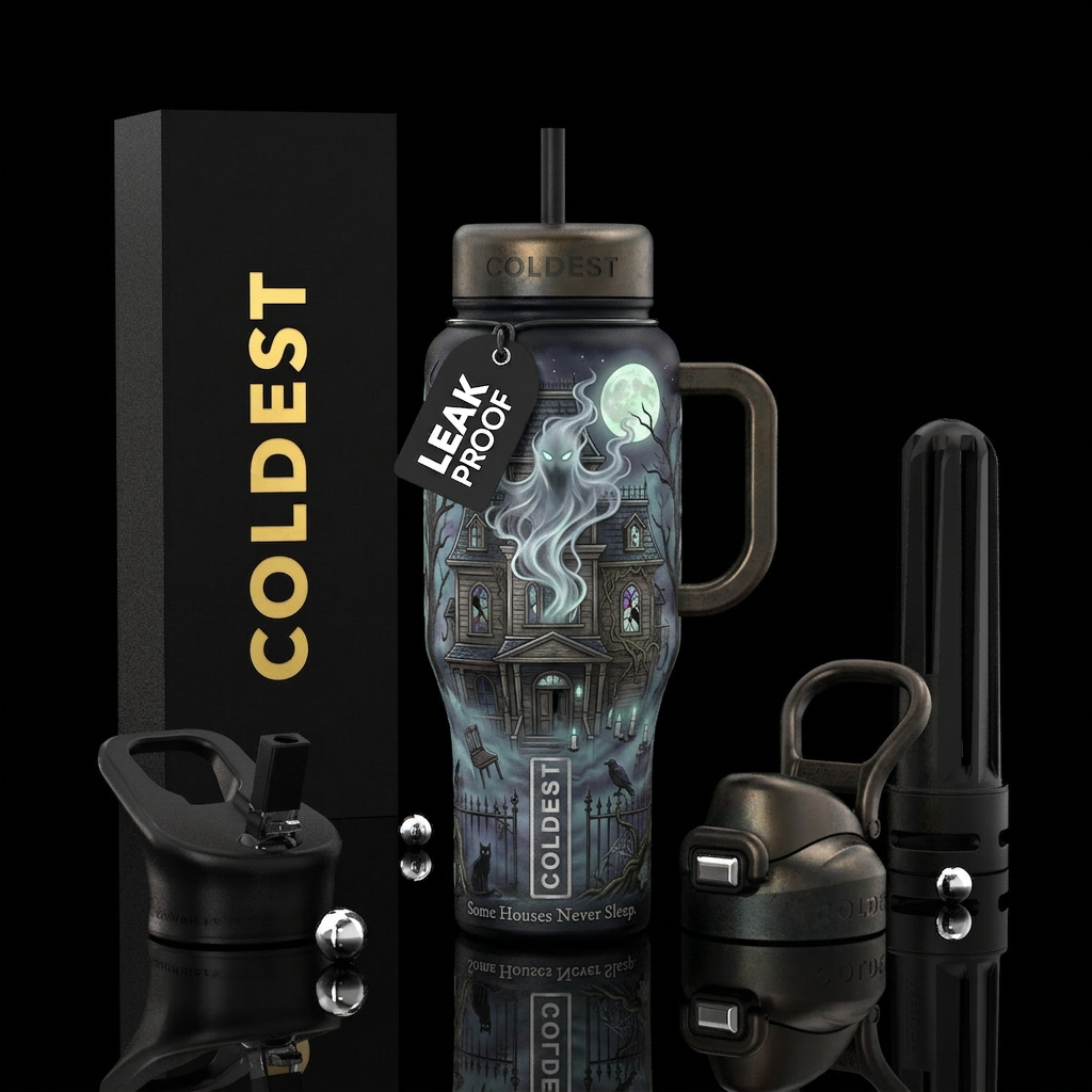 A Poltergeist tumbler could absolutely become one ... water bottle design