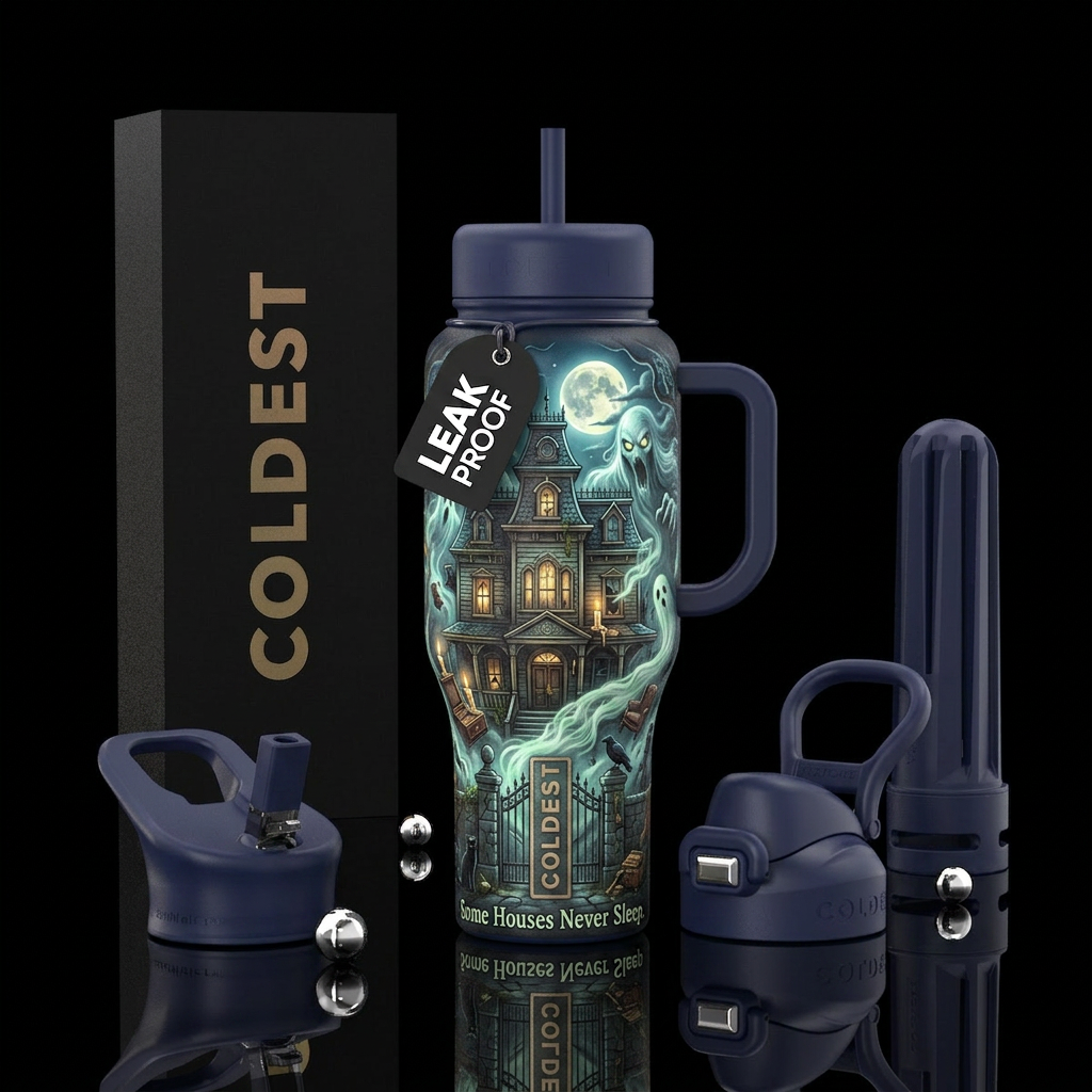 A Poltergeist tumbler could absolutely become one ... water bottle design