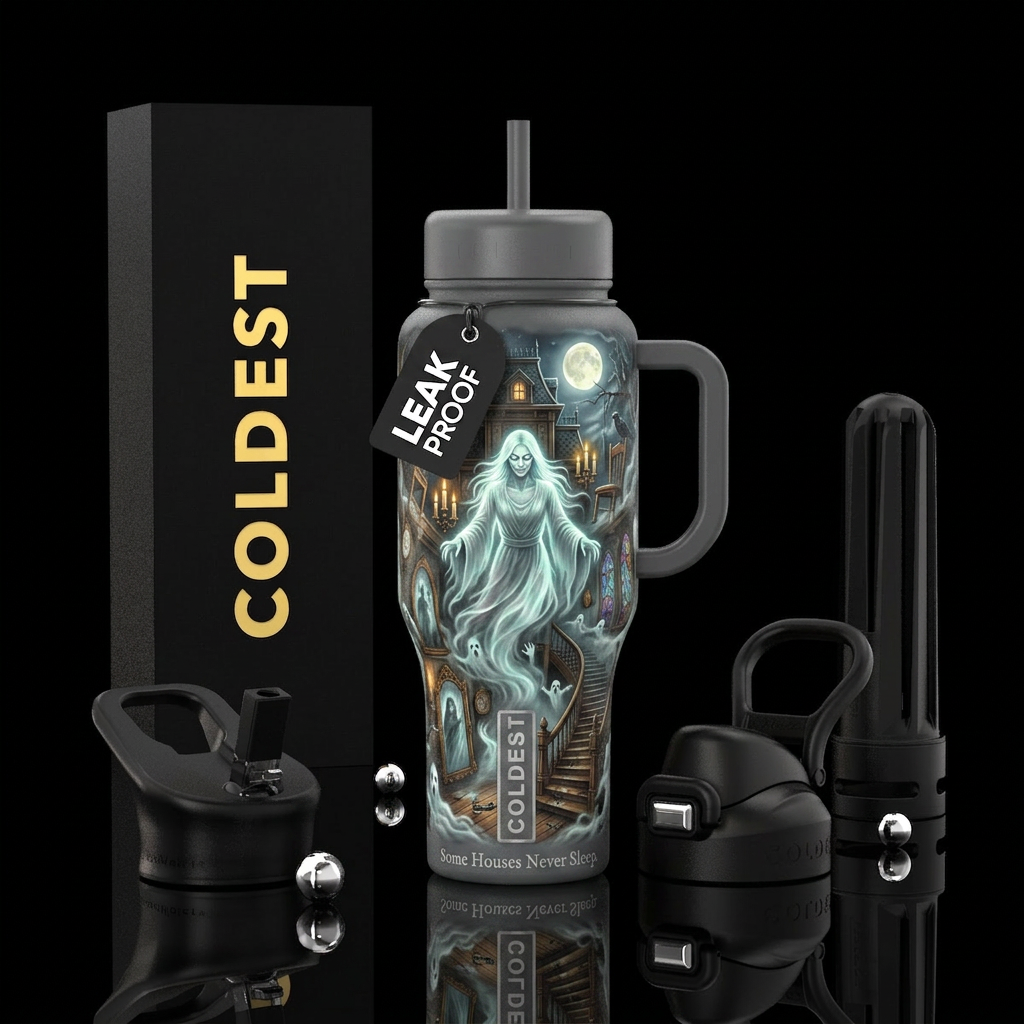 A Poltergeist tumbler could absolutely become one ... water bottle design