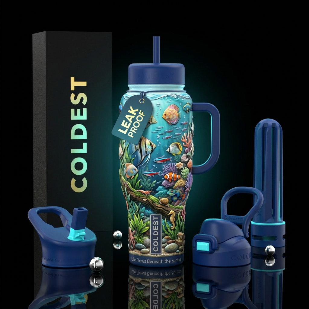 A Fish Tank tumbler has the potential to become on... water bottle design