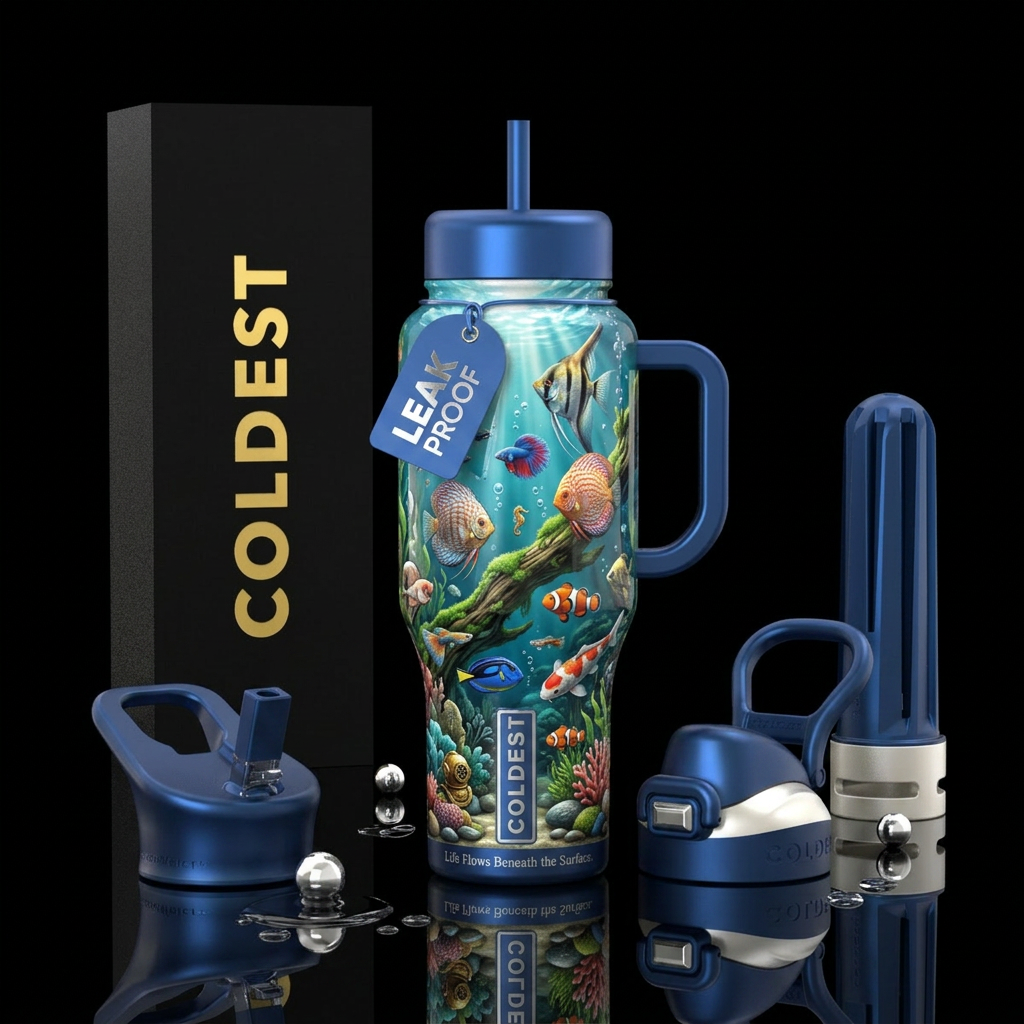 A Fish Tank tumbler has the potential to become on... water bottle design