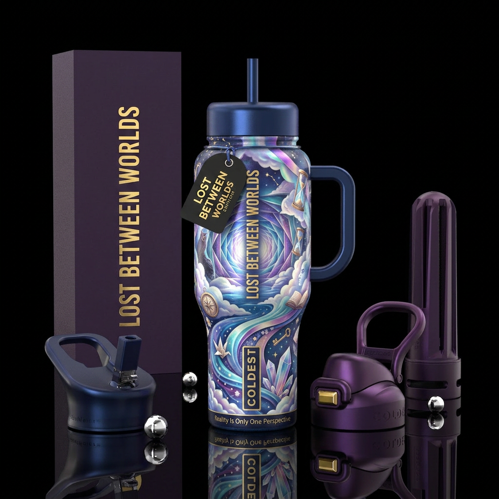 Lost Between Worlds Other premium names: Through t... water bottle design