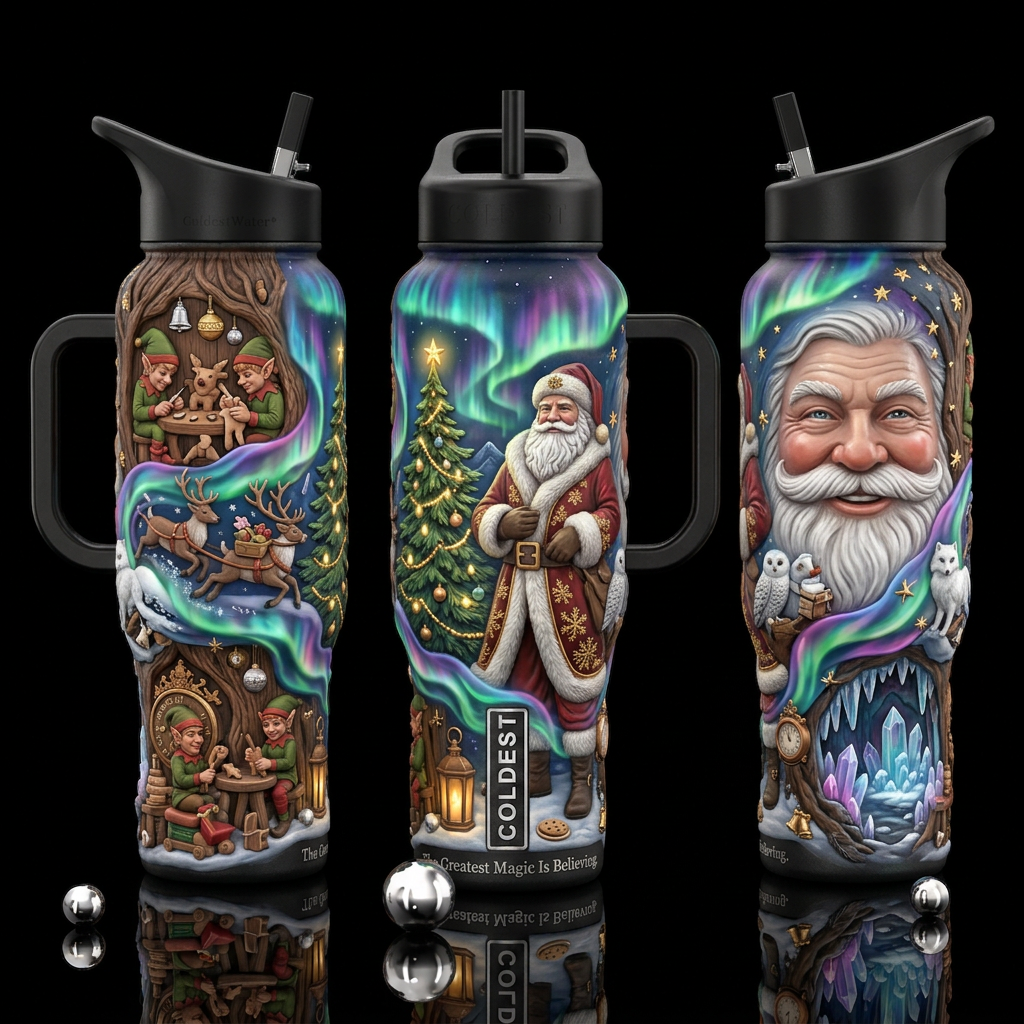 A Secret of Santa tumbler has the potential to bec... water bottle design