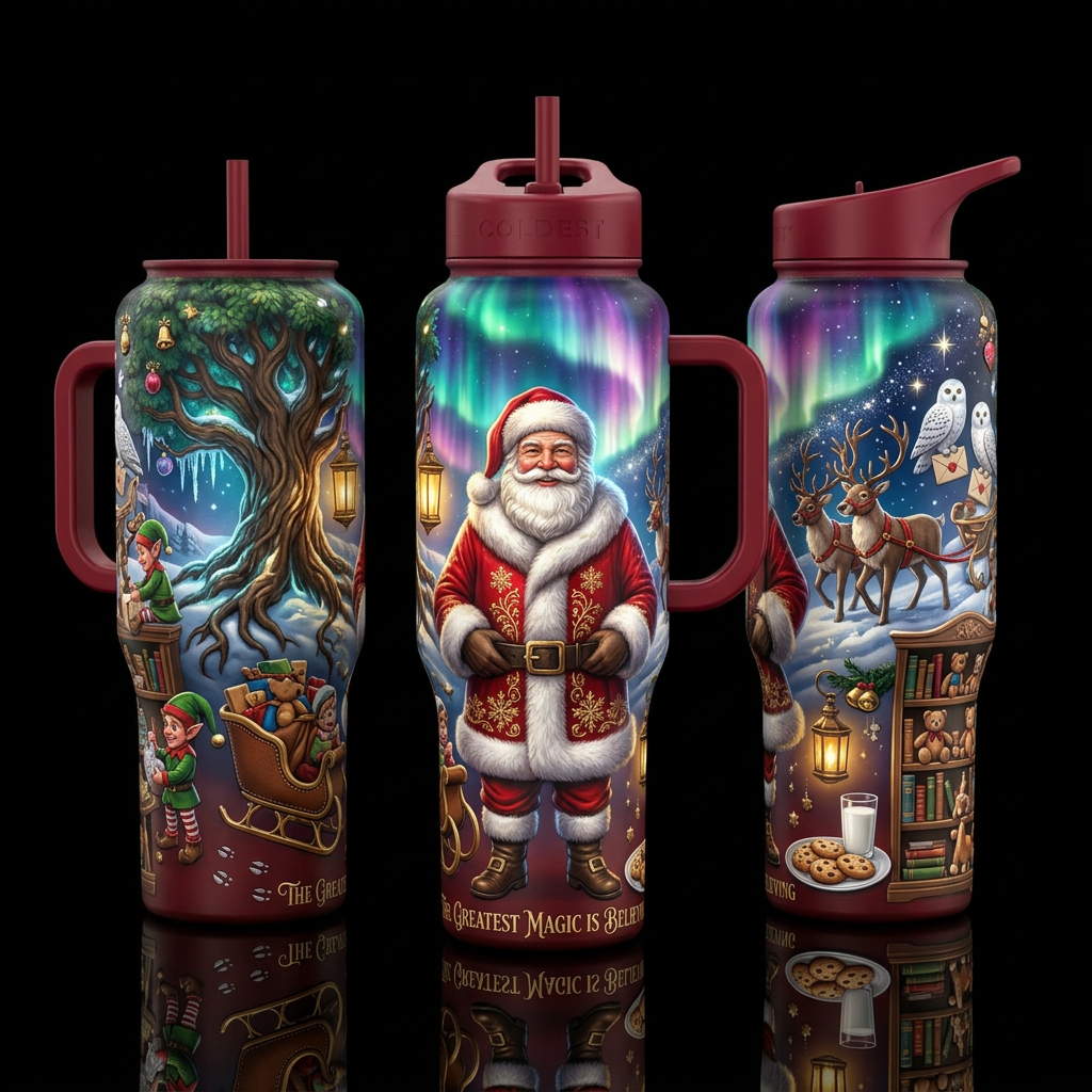 A Secret of Santa tumbler has the potential to bec... water bottle design