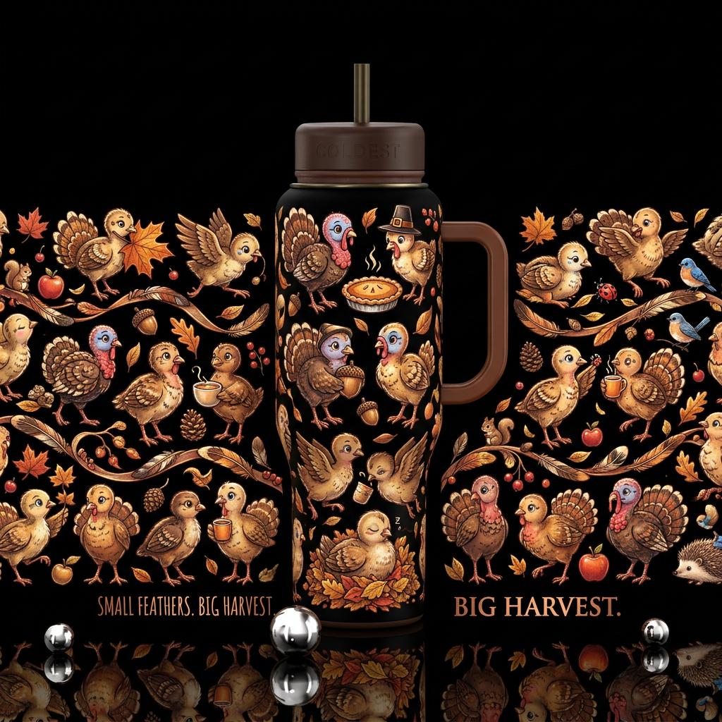 A Baby Turkeys tumbler has the potential to become... water bottle design
