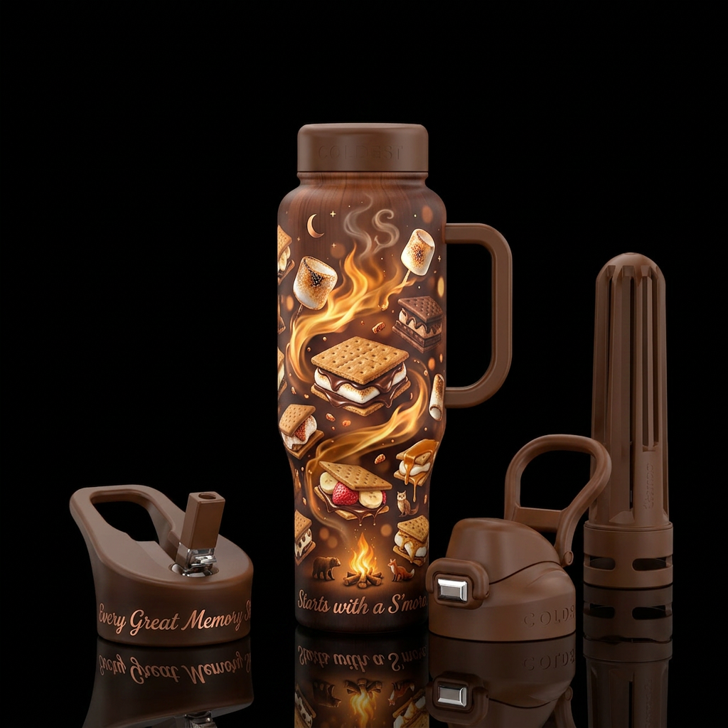 A S'mores tumbler has the potential to become one ... water bottle design