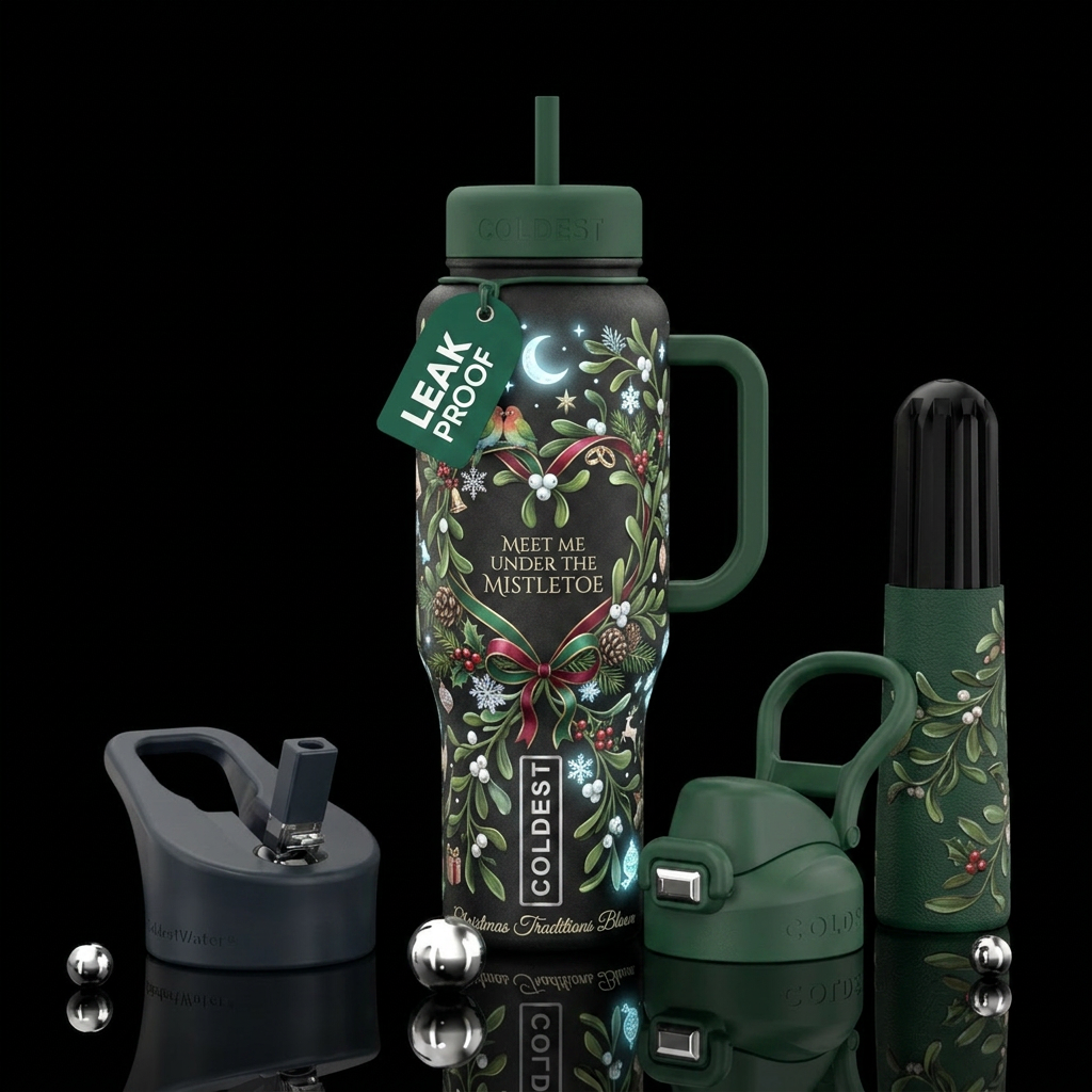 A Mistletoe tumbler has the potential to become on... water bottle design