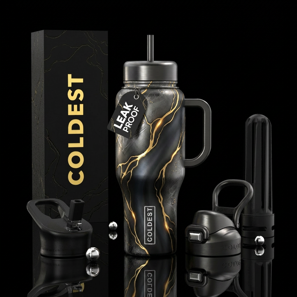 Celestial Forge water bottle design