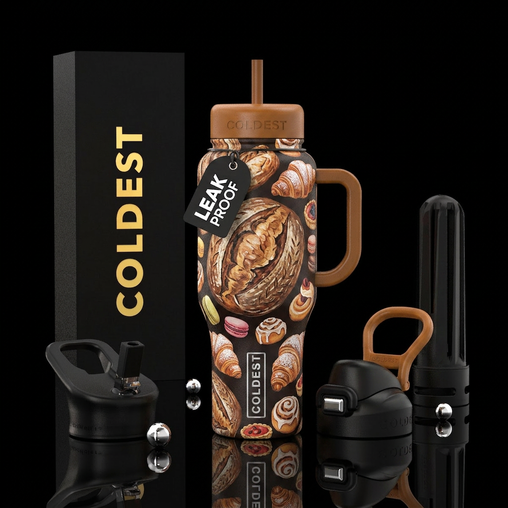 Sourdough bread, homemade bread, bakery, sweet tre... water bottle design