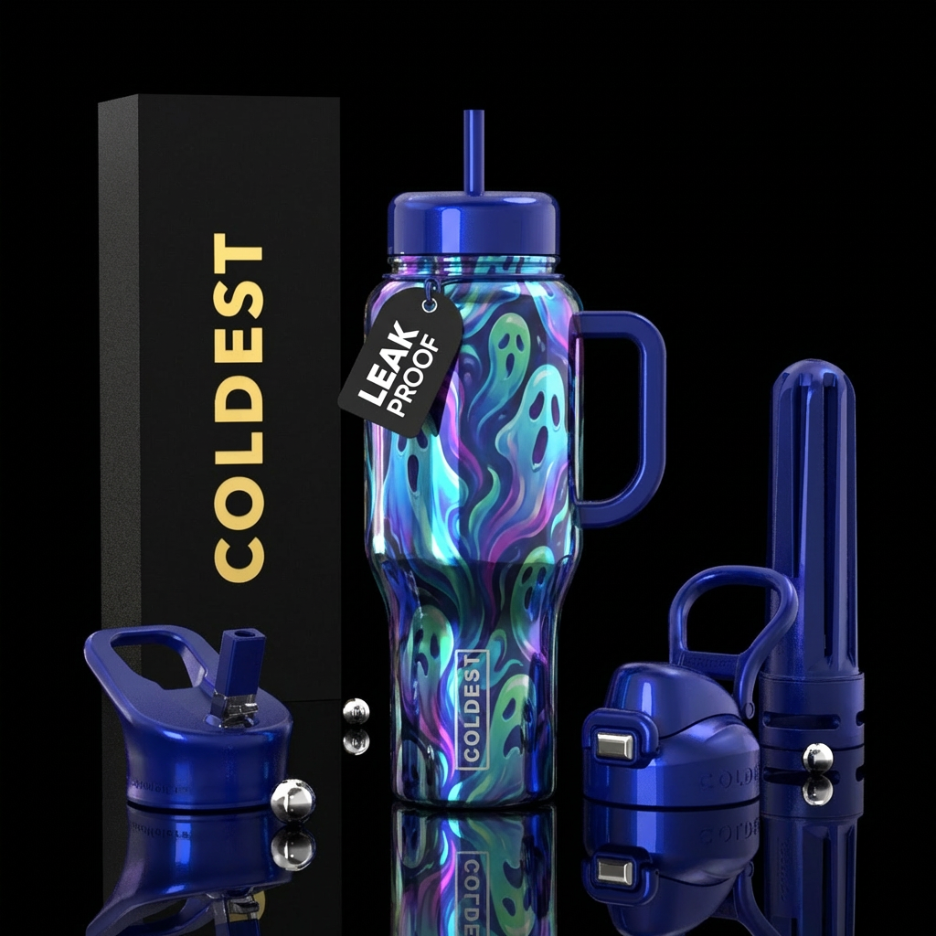 Fluidity, ghosts, shiny water bottle design