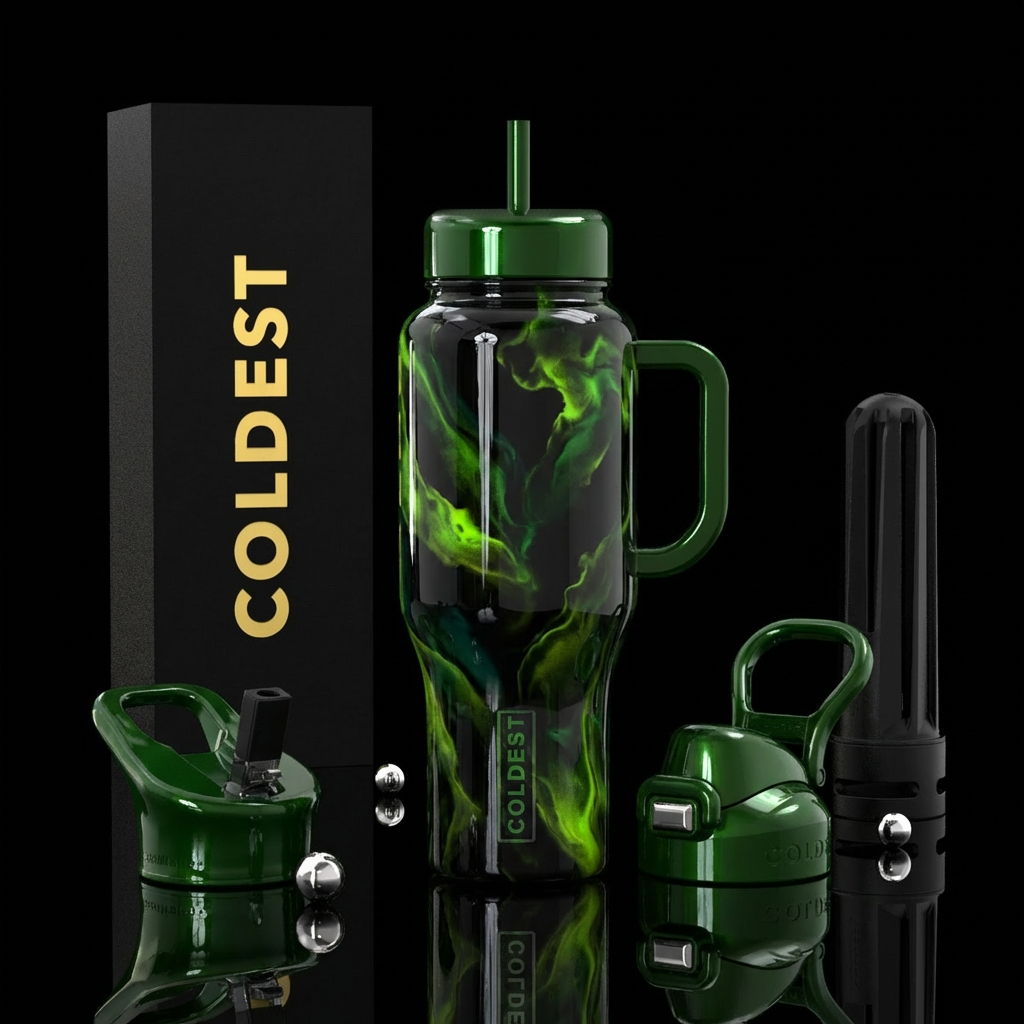 an aggressive, ultra-high-gloss finish. The bottle... water bottle design