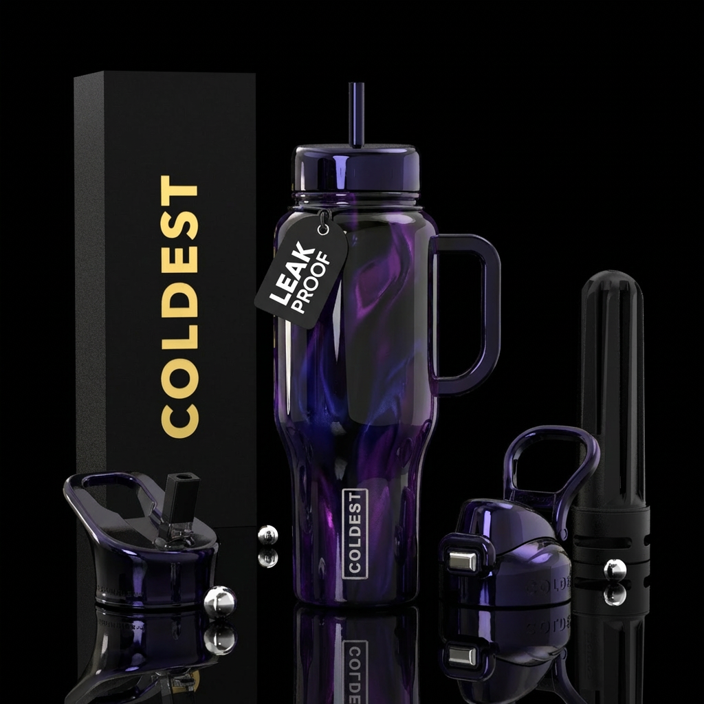 high-gloss 'Candy' spell water bottle design