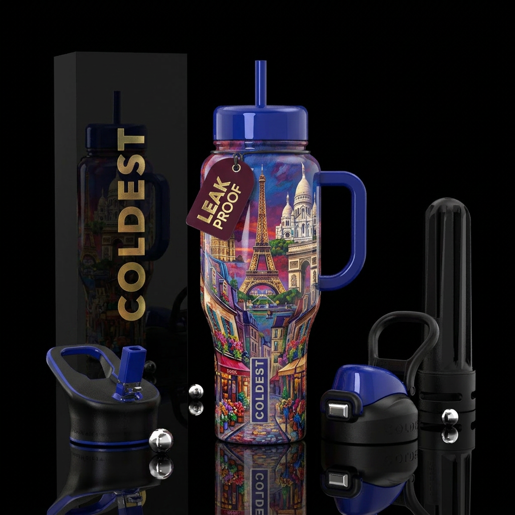 The Parisian Collection water bottle design