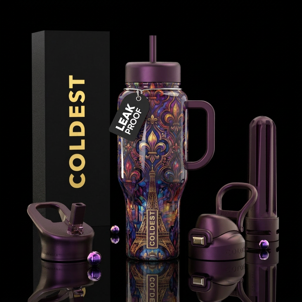 The Parisian Collection #1 water bottle design