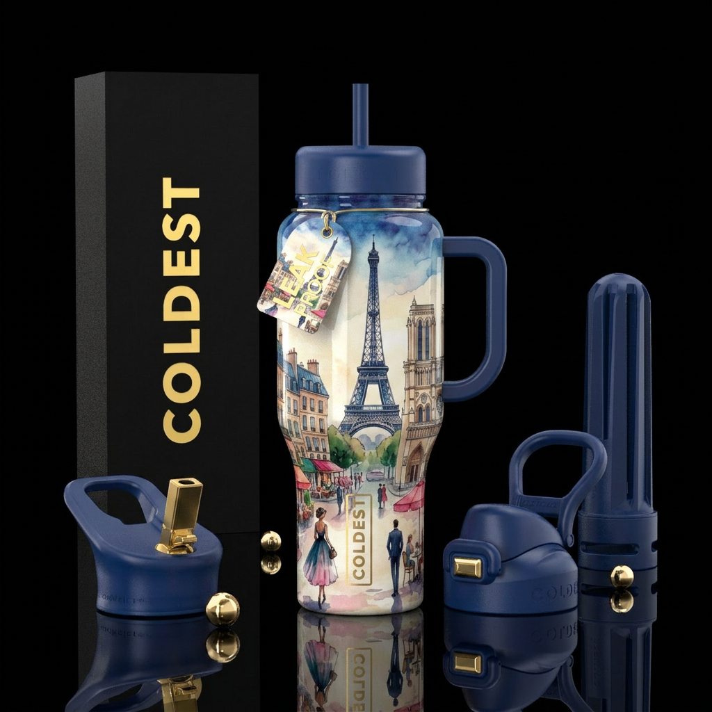 The Parisian Collection water bottle design