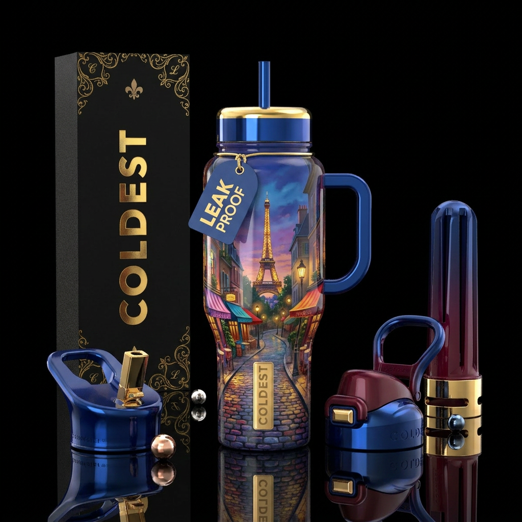 The Parisian Collection water bottle design