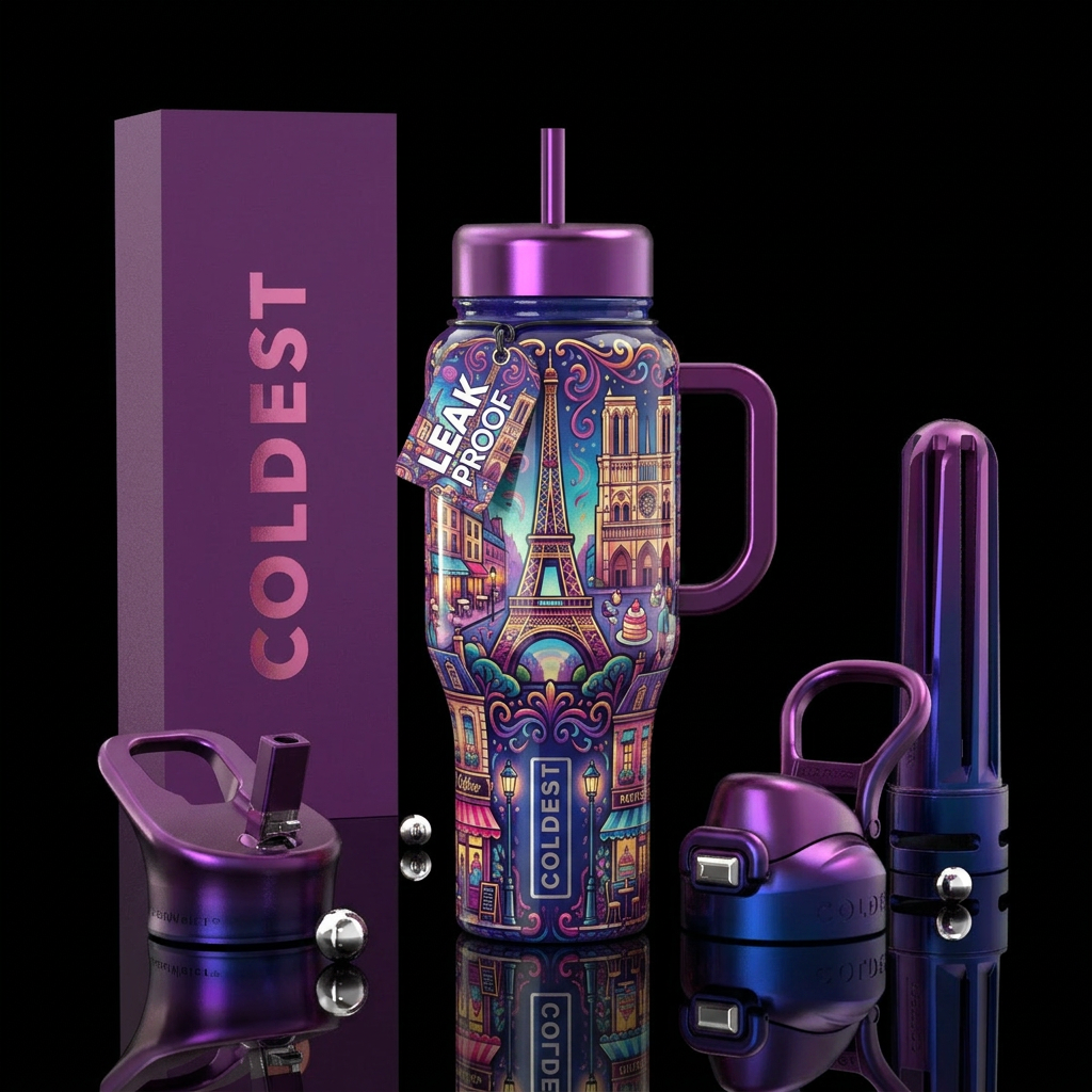 The Parisian Collection water bottle design