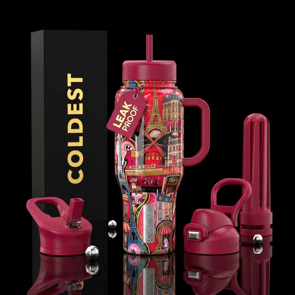 The Parisian Collection water bottle design