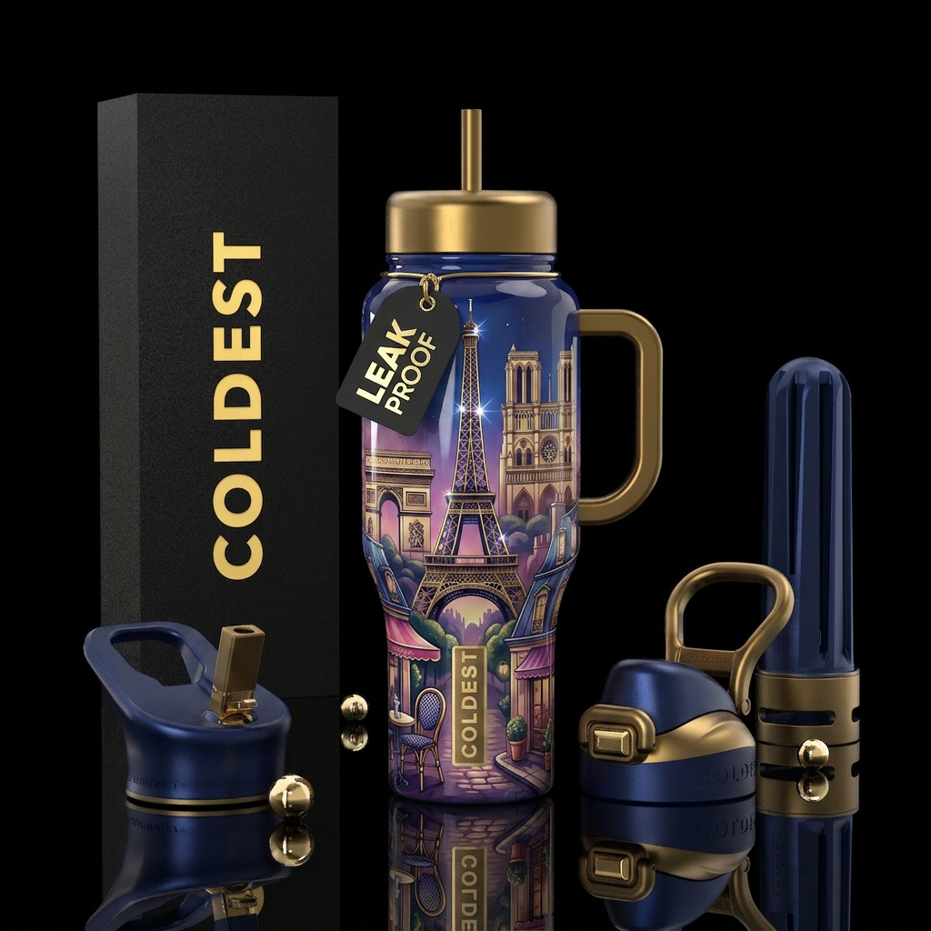 The Parisian Collection water bottle design