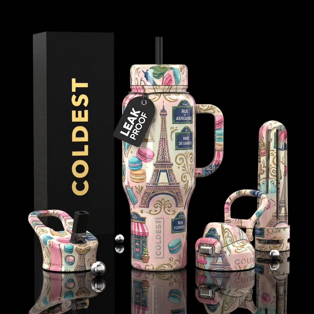 The Parisian Collection water bottle design