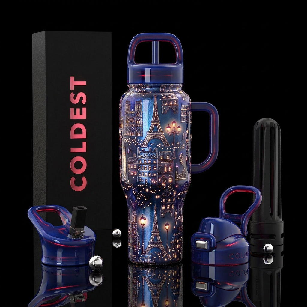 The Parisian Collection glowie water bottle design