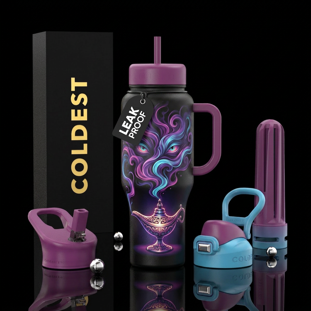 A beautiful Arabian style lamp with beautiful swir... water bottle design