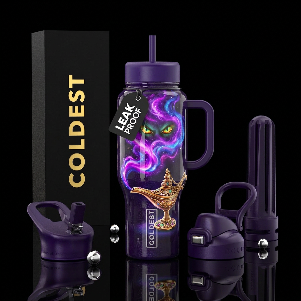 A beautiful Arabian style lamp with beautiful swir... water bottle design