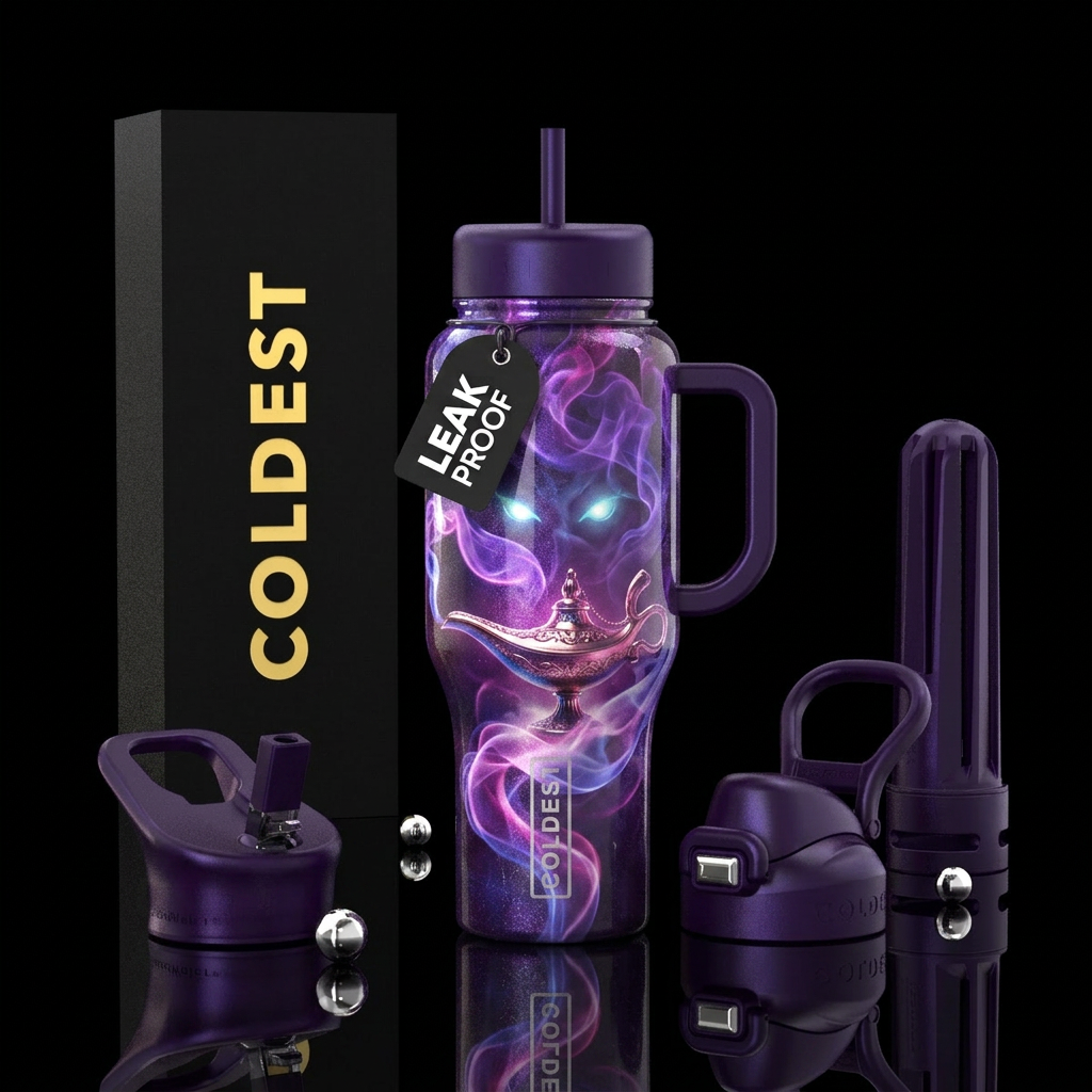 A beautiful Arabian style lamp with beautiful swir... water bottle design