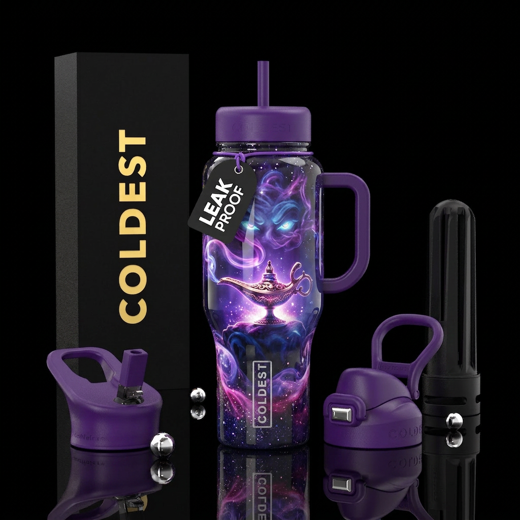 A beautiful Arabian style lamp with beautiful swir... water bottle design