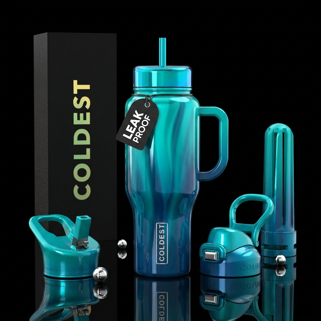 cadence,glossy water bottle design